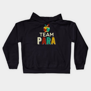 Team Paraprofessional Awesome Teachers Students T shirt Kids Hoodie